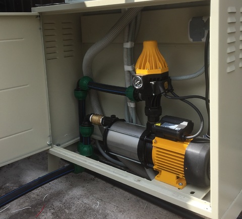 Щит для насоса полива (шкаф сталь) 735х750х260