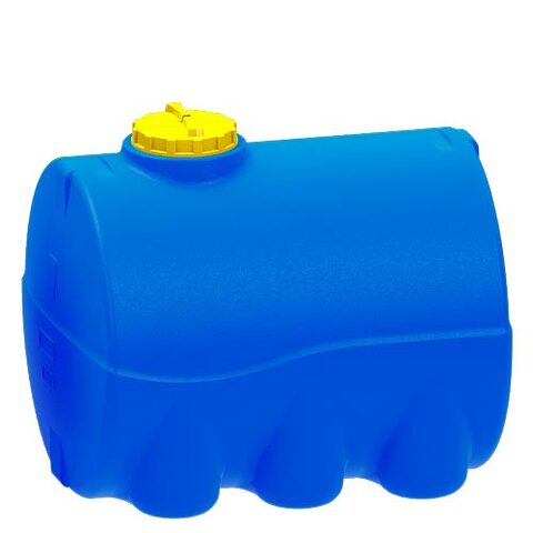Емкость 3000 литров цилиндрическая горизонтальная (синяя) KSC Емкость 3000 литров цилиндрическая горизонтальная (синяя) KSC